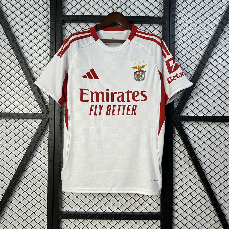 AAA Quality Benfica 25/26 Third White/Red Soccer Jersey